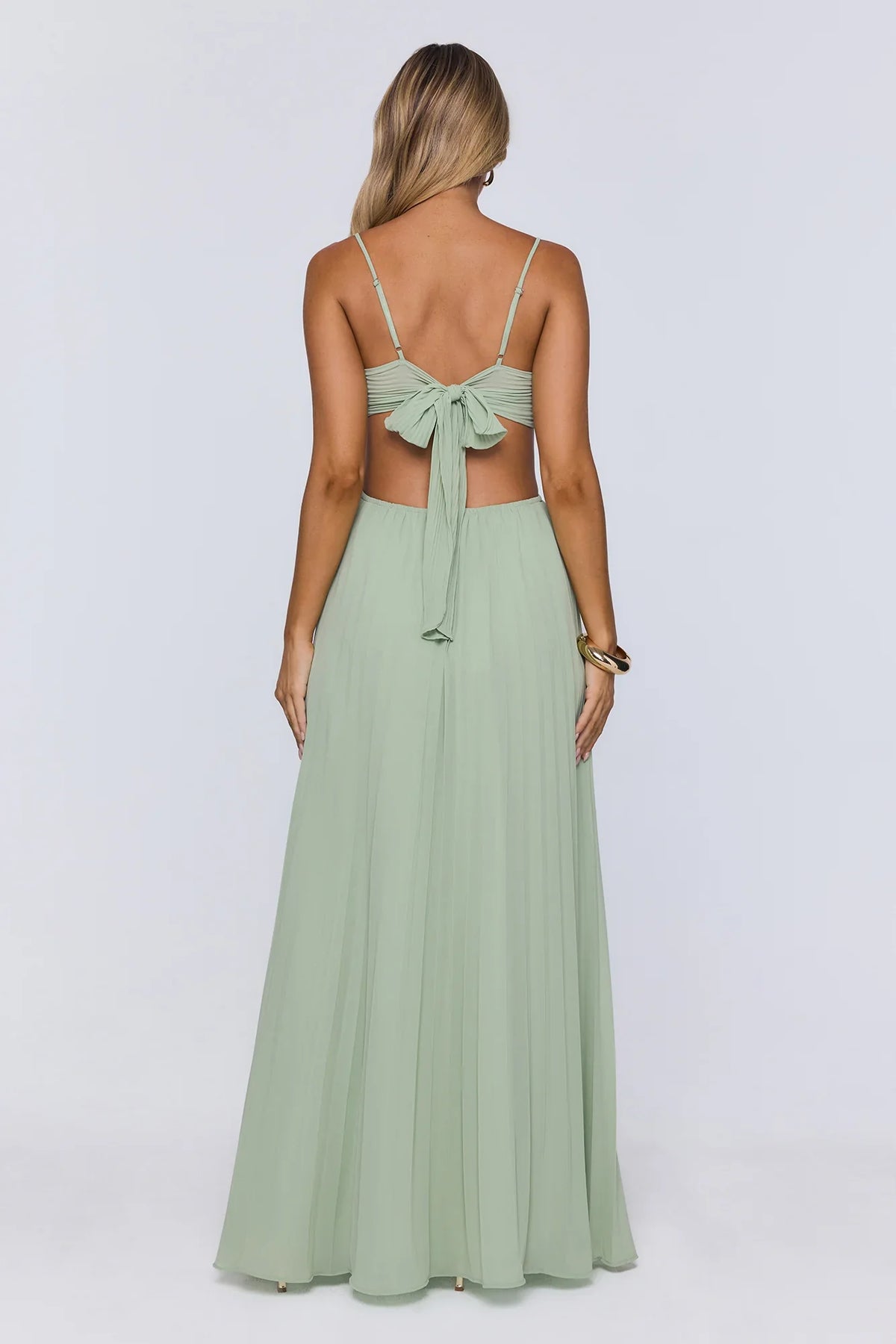 Polished Agenda Maxi Dress Sage