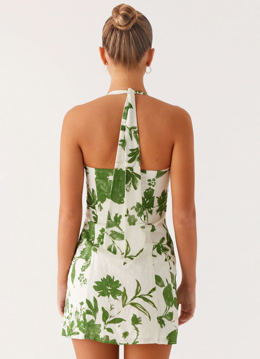 Melora Cotton Mini Dress - Verdant Bloom