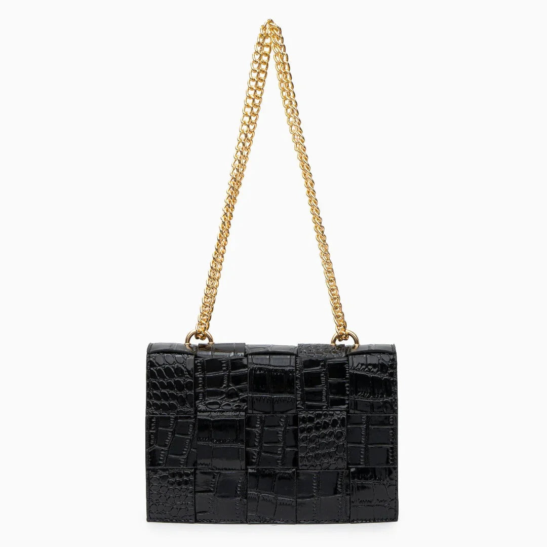 Vioraia Crocodile Pattern Crossbody Bag