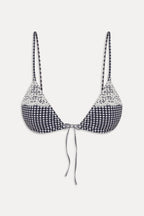 Elena Micro Cotton Bikini Top - Midnight Wishes