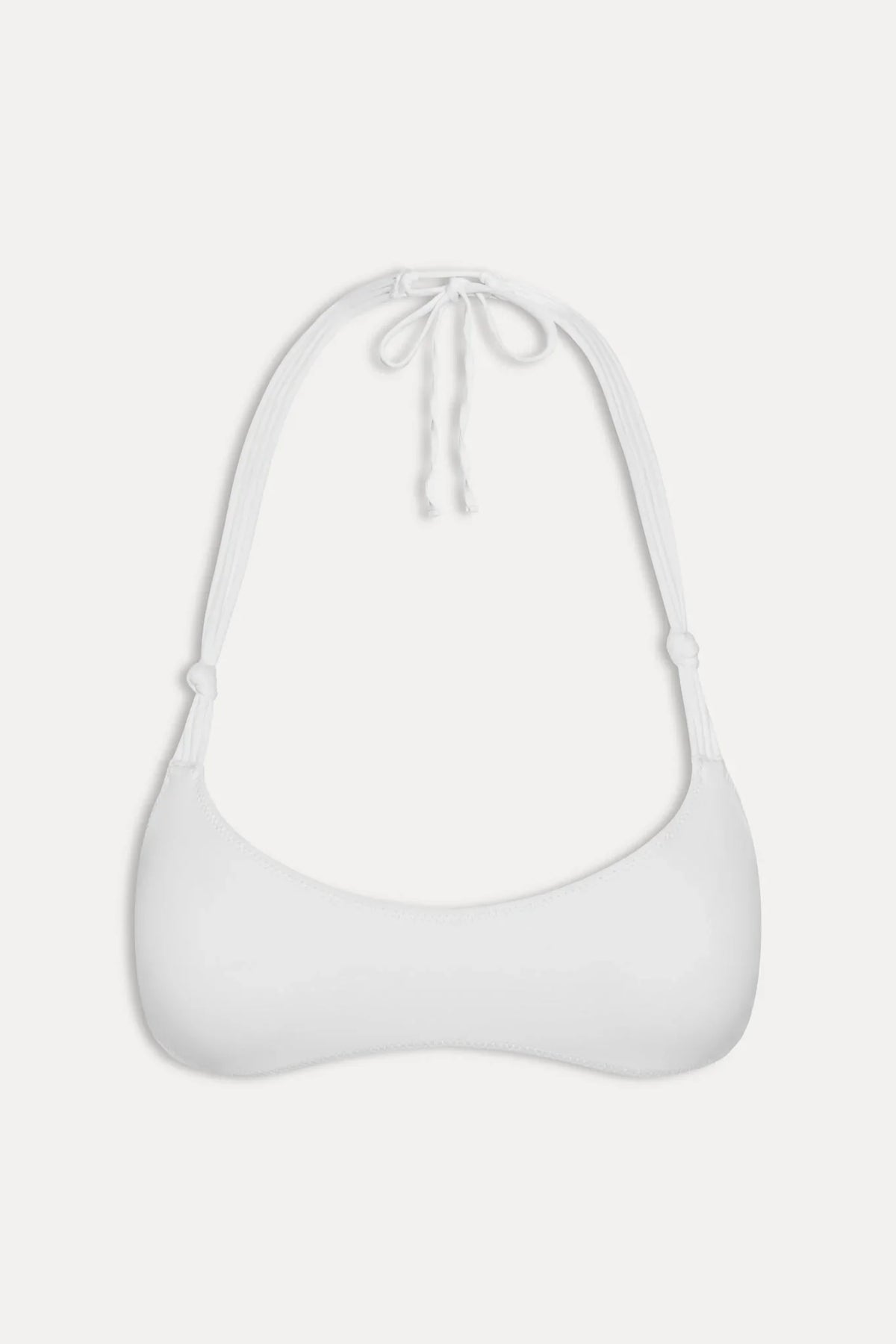 x JENNIE Hana Halter Bikini Top - Optic White