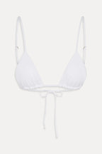 Elena Micro Triangle Bikini Top - Optic White