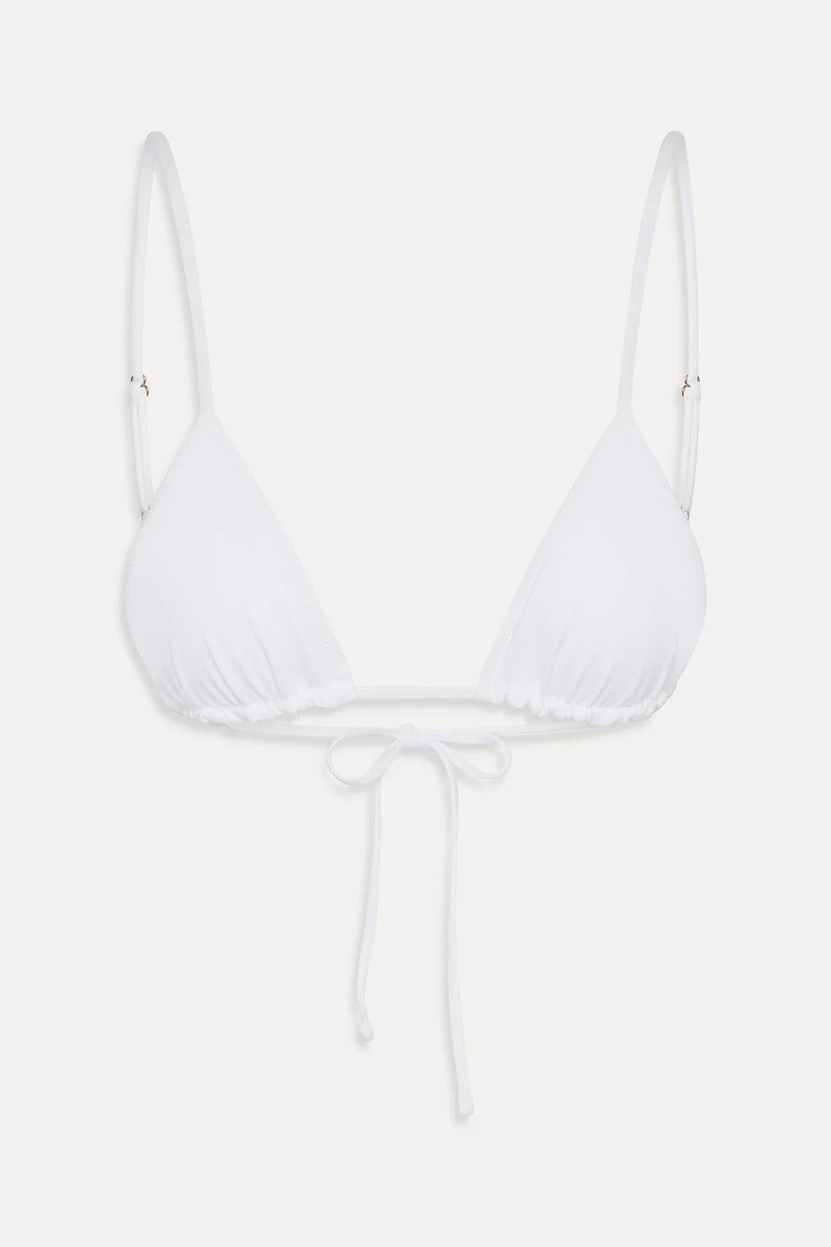 Elena Micro Triangle Bikini Top - Optic White
