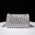Vioraia Kristi Diamond Chain Crossbody Bag
