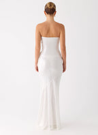 Anticipating Sequin Maxi Dress - White