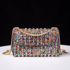 Vioraia Kristi Diamond Chain Crossbody Bag