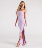 Rose Formal Mesh Corset Column Dress