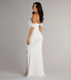 Tamara Off-The-Shoulder Mermaid Glitter Formal Dress
