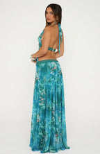 Lights Camera Action Maxi Dress Crystal Tide