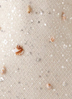 Orelli Shell Sequin Knit Maxi Dress - Ivory