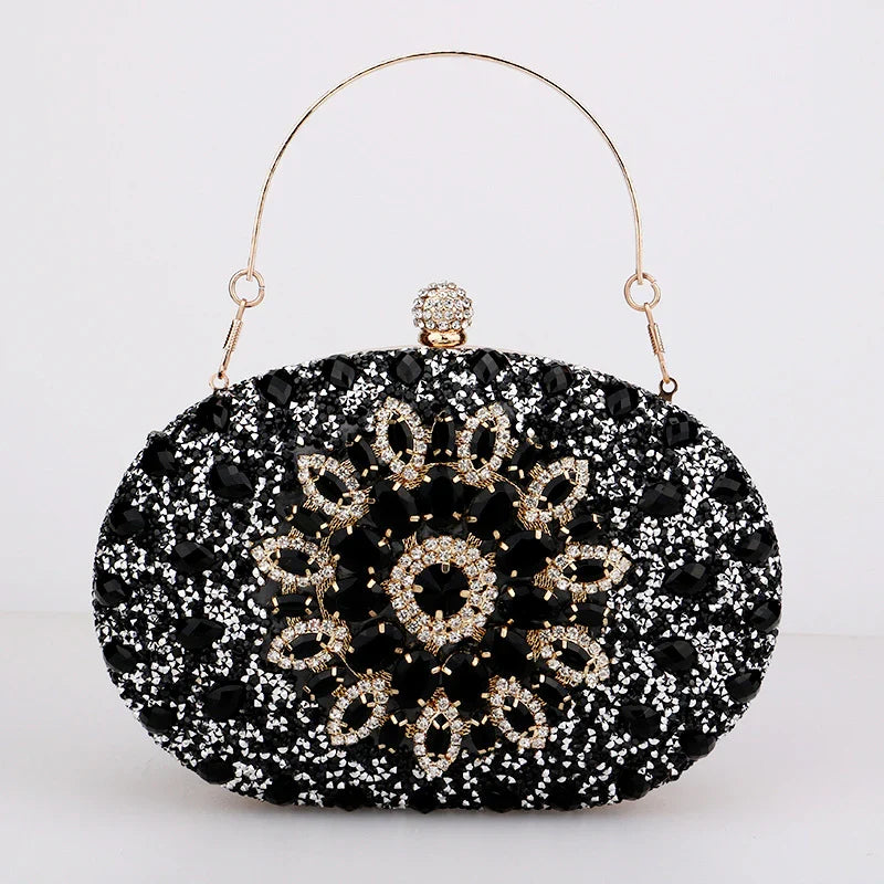 Vioraia Meghan Diamond Encrusted Clutch Bag