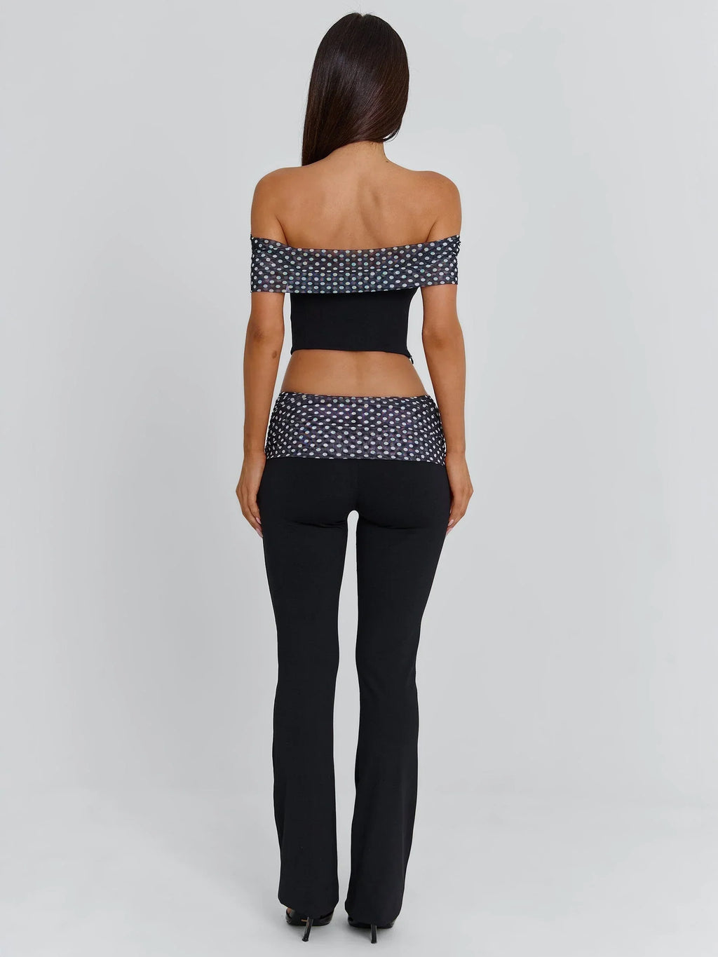 EMIL PANT BLACK POLKA DOT