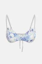 Magnolia Satin Skimpy Bikini Top - Fleur de Bleu