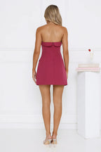 On Your Agenda Mini Dress Plum