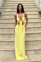 FLORA MAXI DRESS - BUTTER
