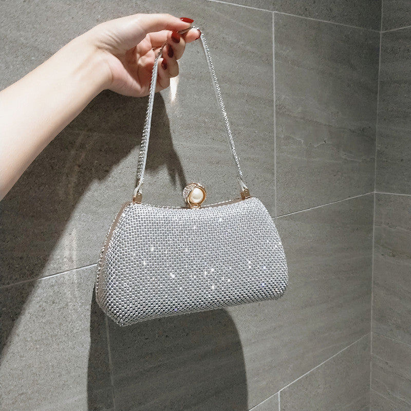 Vioraia Vintage Rhinestones Glitter Handbag