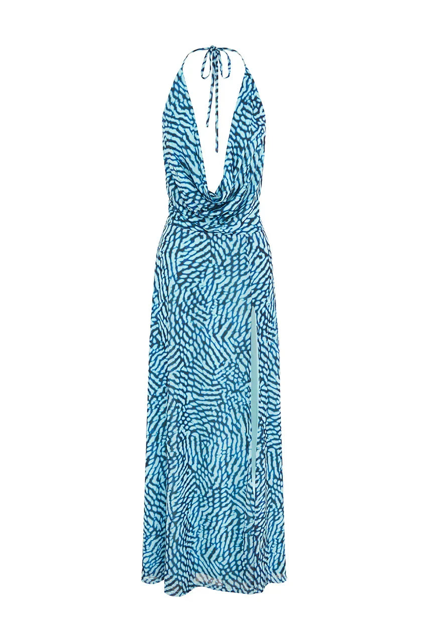 CICI MAXI DRESS - OPHELIA BLUE
