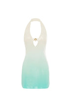 CATIANA MINI DRESS - AQUA OMBRE