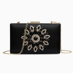 Vioraia Jennifer Diamond Studded Evening Clutch Bag