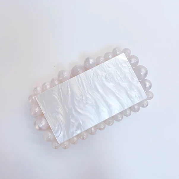 Vioraia Acrylic Cloud Clutch Bag