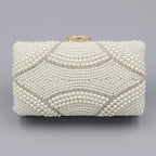 Vioraia Violeta Pearl Clutch Bag