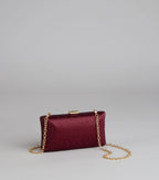 Spotlight Moment Satin Clutch