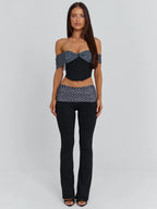 EMIL PANT BLACK POLKA DOT