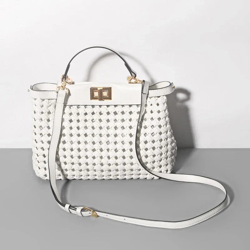 Vioraia Madelynn Braided Tote Bag