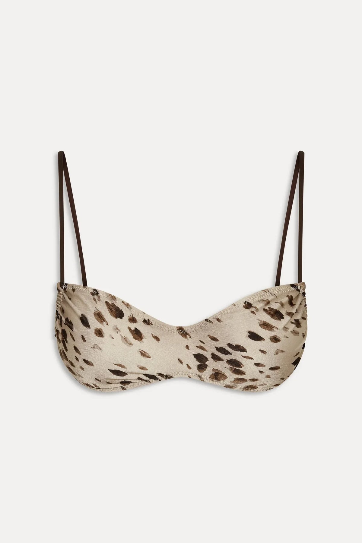x JENNIE Magnolia Satin Bikini Top - Marrakesh
