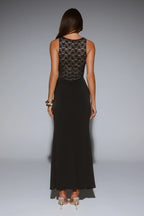 A Love Thing Lace Maxi Dress Black