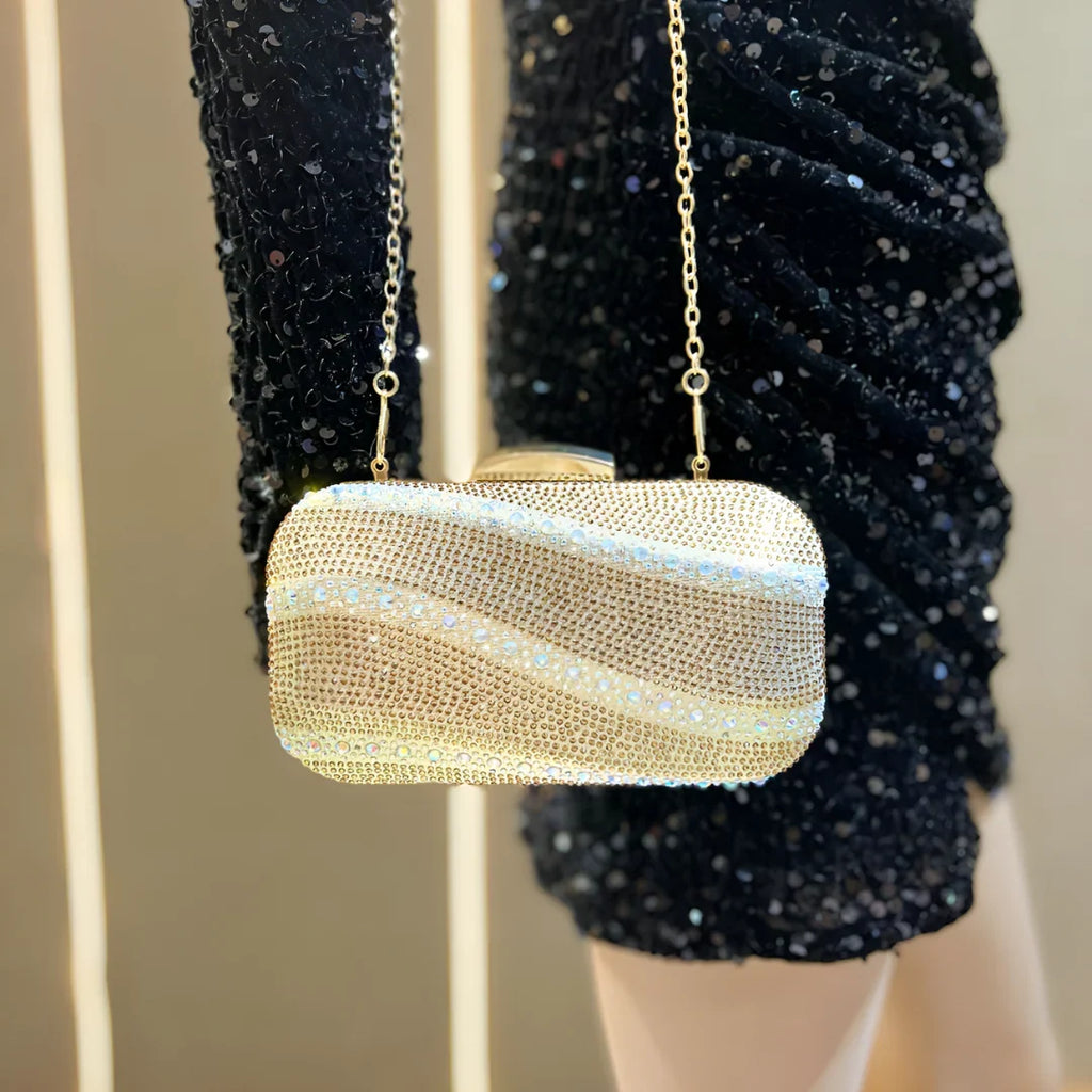 Vioraia Emerald Glitz Clutch Bag