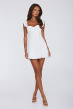 Happy Hour Glow Mini Dress Cream