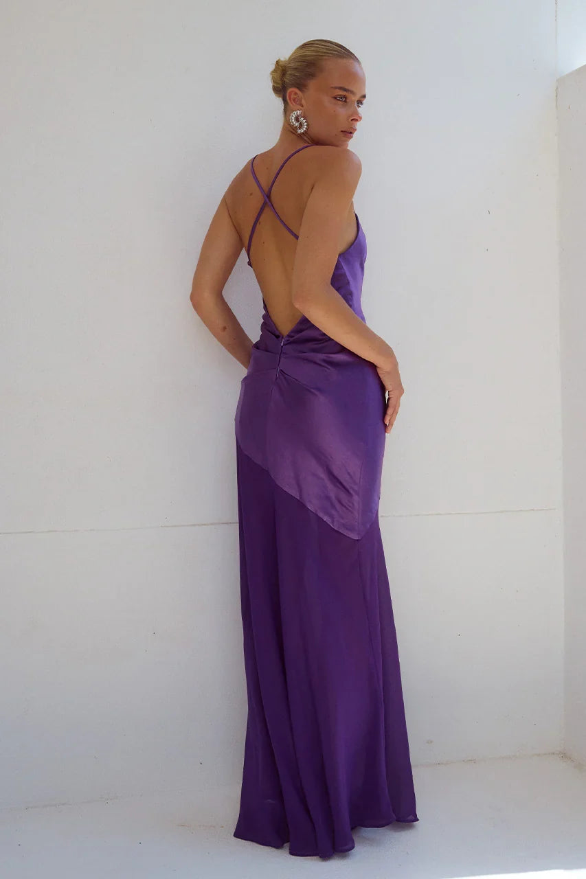 SAMANI MAXI DRESS - PURPLE