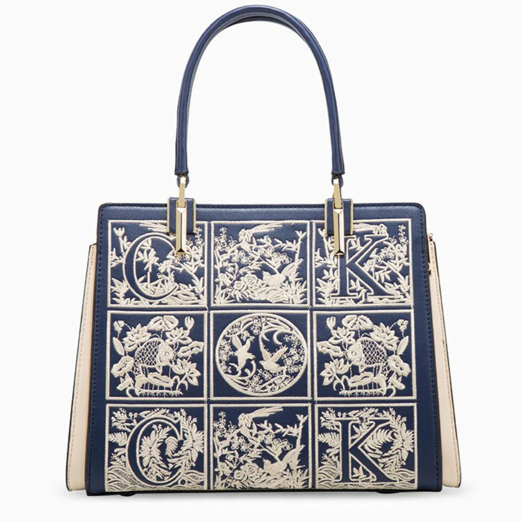 Vioraia Havilah Embroidery Medium Tote Bag