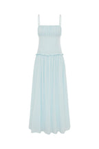 KEILY SQUARE NECK MAXI DRESS - BLUE