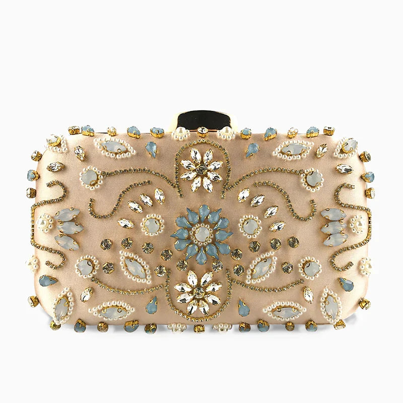 Vioraia Braelyn Bead Embroidered Clutch Bag
