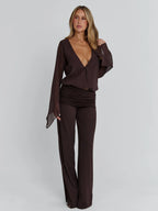 LENNA PANT CHOCOLATE