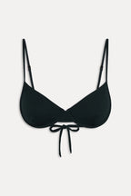 Ireland Ribbed Underwire Top - Black