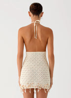 Shaeson Beaded Mini Dress - Ivory