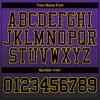 Custom Stitched Purple Black-Gold Fade Fashion Sports Pullover Sweatshirt Hoodie