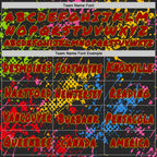Custom Graffiti Pattern Red Black-Gold Colorful Paint Splatter Halftone Dots Pullover Sweatshirt Hoodie