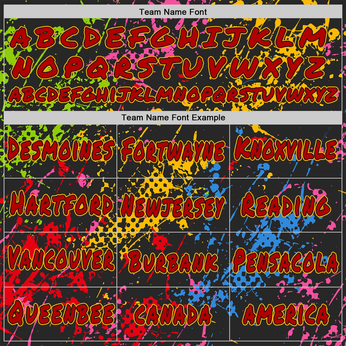 Custom Graffiti Pattern Red Black-Gold Colorful Paint Splatter Halftone Dots Pullover Sweatshirt Hoodie