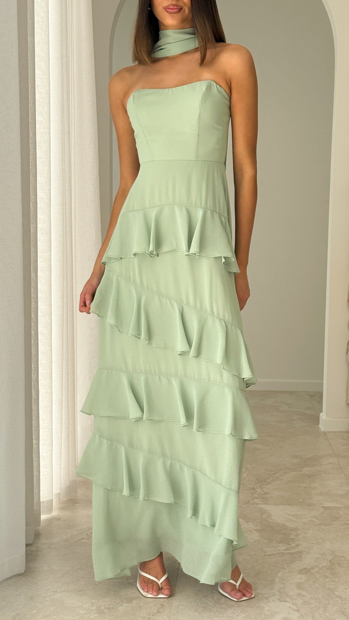 Flora Maxi Dress - Sage