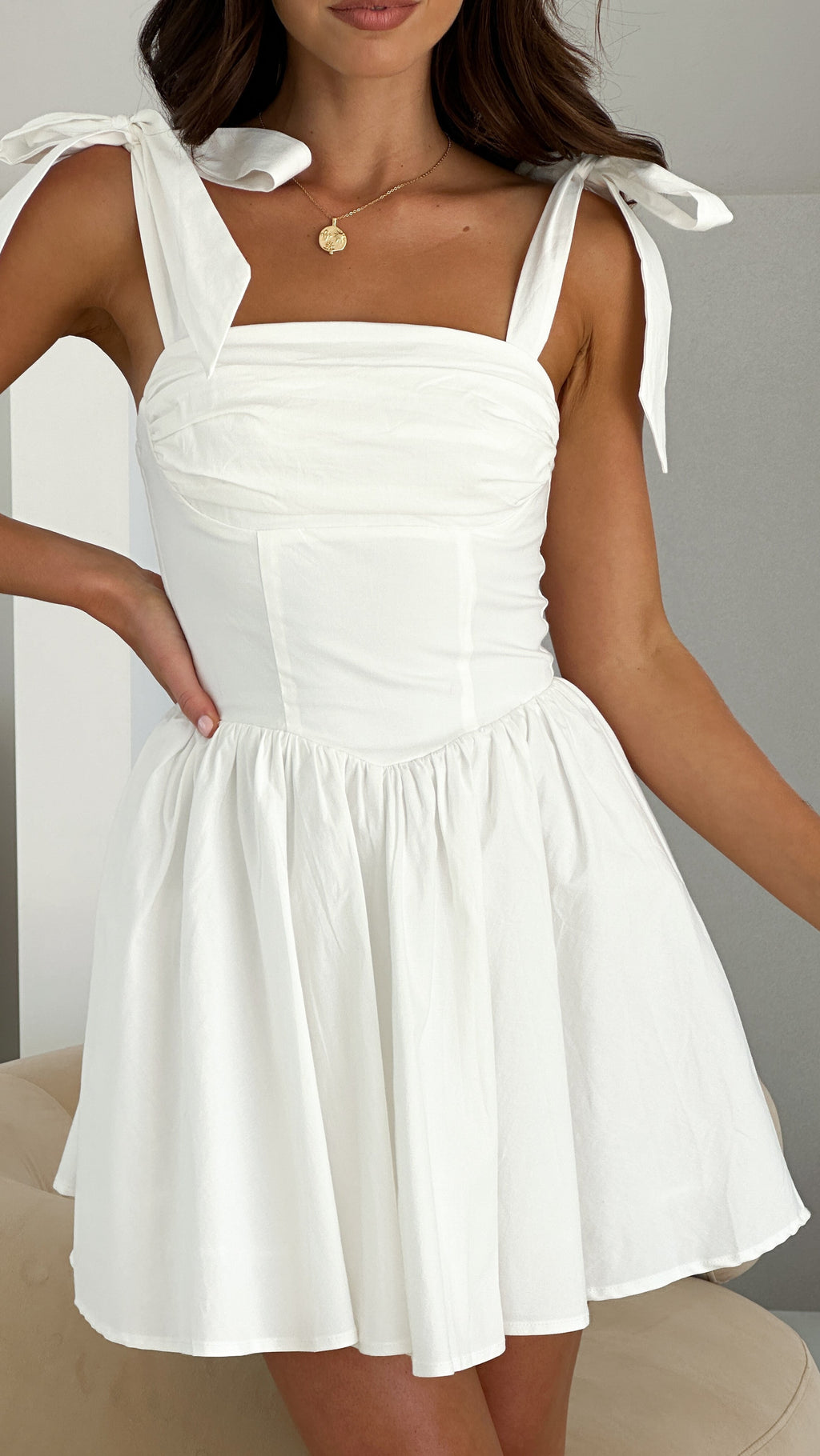 Haisley Mini Dress - White