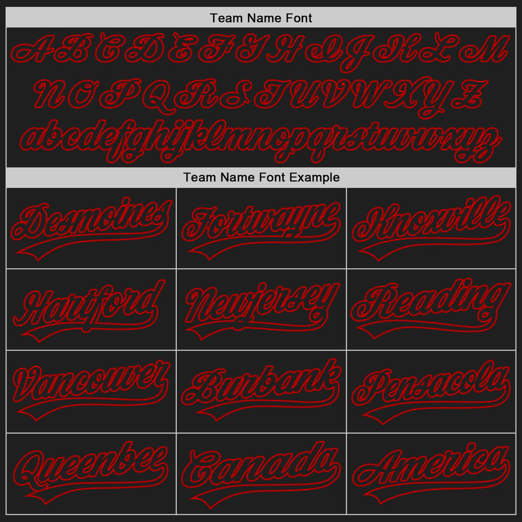 Custom Black Red Split Ripped Pattern Baseball Pullover Sweatshirt Hoodie