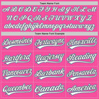 Custom Pink White Light Blue-Black Split Ripped Pattern Baseball Pullover Sweatshirt Hoodie