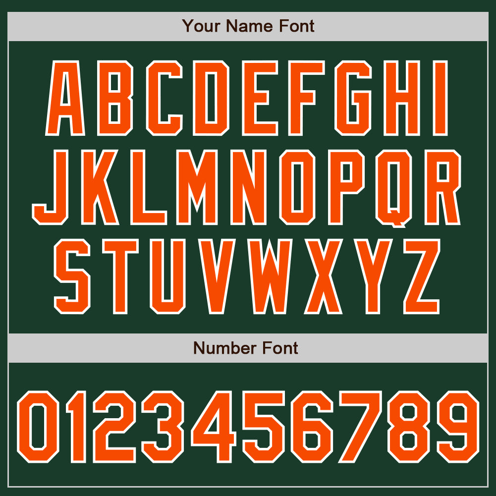 Custom Green Orange-White Split Ripped Pattern Baseball Pullover Sweatshirt Hoodie