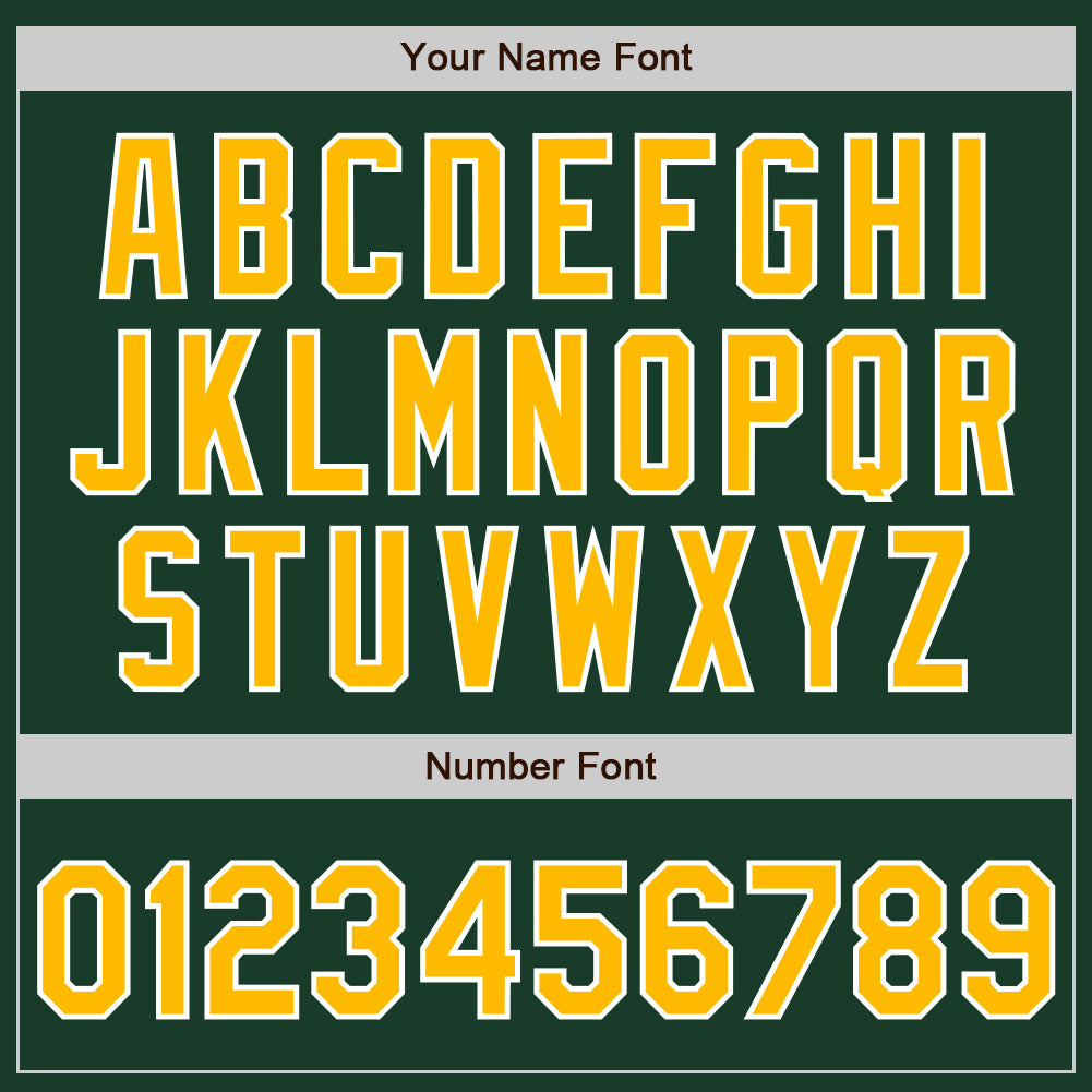 Custom Green Gold-White Split Ripped Pattern Baseball Pullover Sweatshirt Hoodie