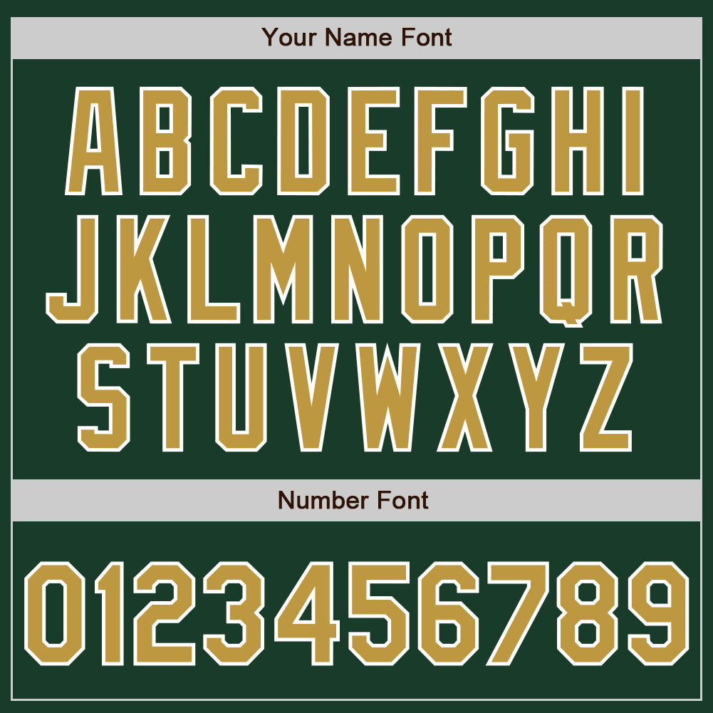 Custom Green Old Gold-White Split Ripped Pattern Baseball Pullover Sweatshirt Hoodie