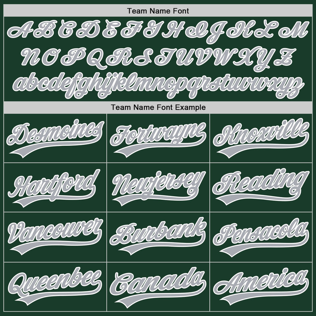 Custom Green Gray-White Split Ripped Pattern Baseball Pullover Sweatshirt Hoodie